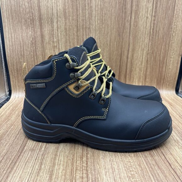 Orthofeet Granite Mens Size 11 D Black Waterproof Safety Toe Boots WORN ONCE - Picture 1 of 8